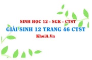 Giải Sinh 12 trang 46 Chân trời Sáng tạo